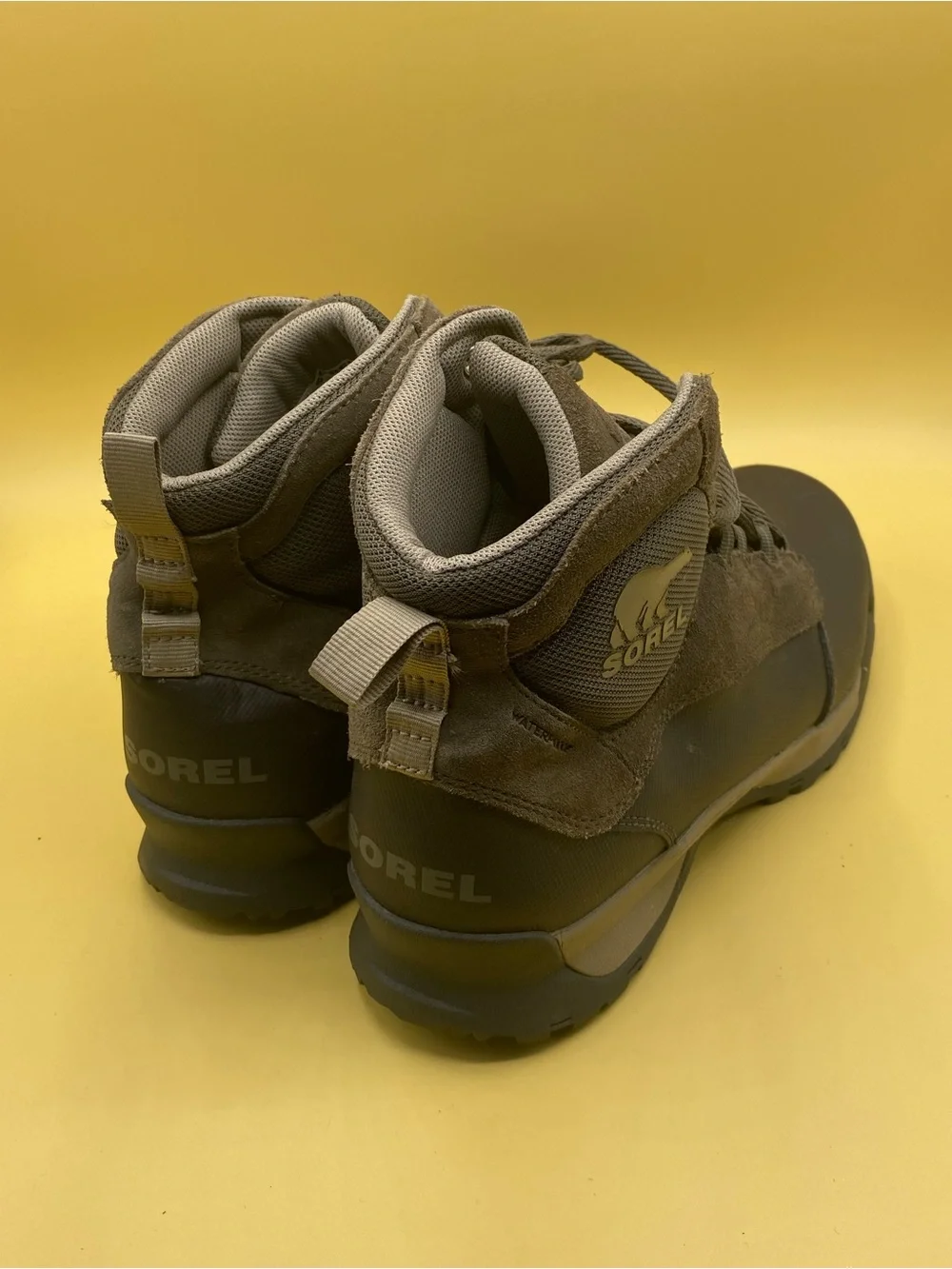 Sorel Men's Brown Lace-Up Waterproof Hiking Boots
